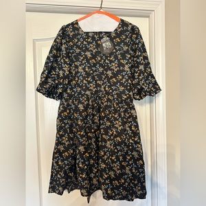 NWT darling navy floral dress